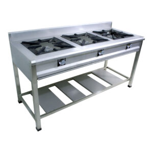 Cocina Industrial de 3 Hornillas