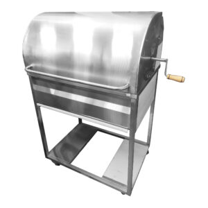 Parrilla De Acero Inoxidable Con Tapa 80 X 50 Cm