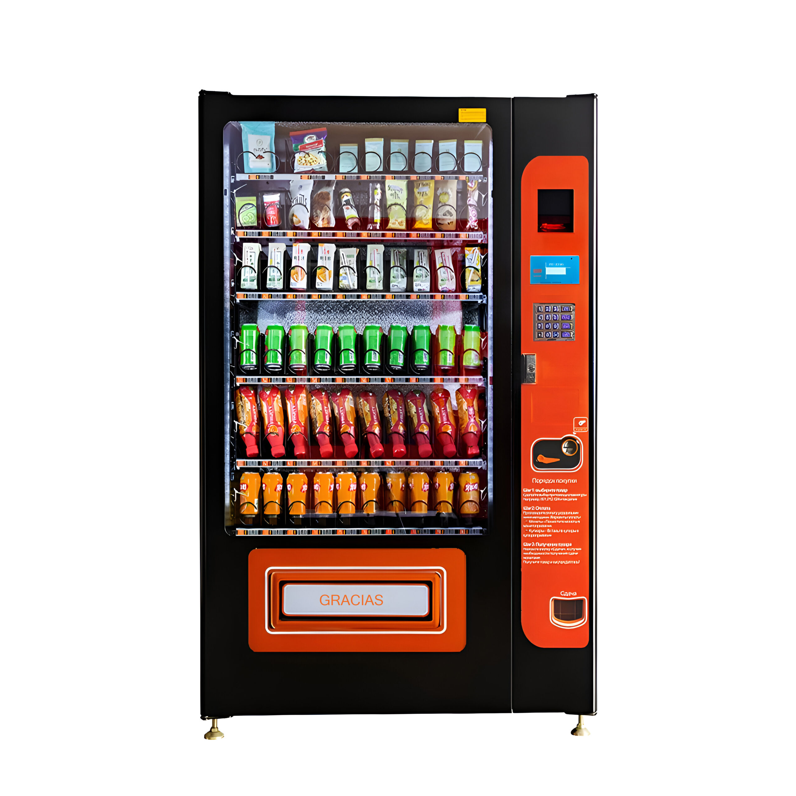 Máquina Expendedora Combinada de Aperitivos y Bebidas con Pantalla